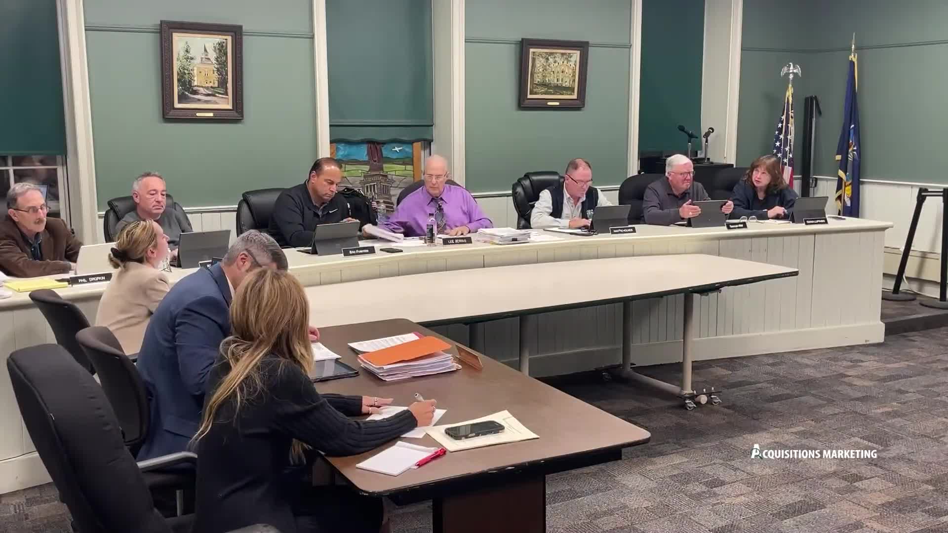 Board authorizes conditional approval resolution for Edward J. Lemko Drive warehouse off-site improvements