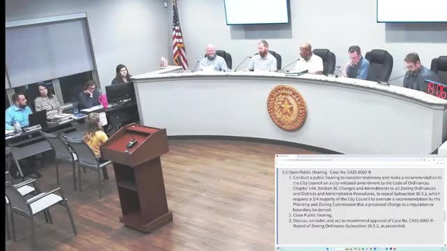 Commission recommends removing obsolete supermajority requirement from zoning code