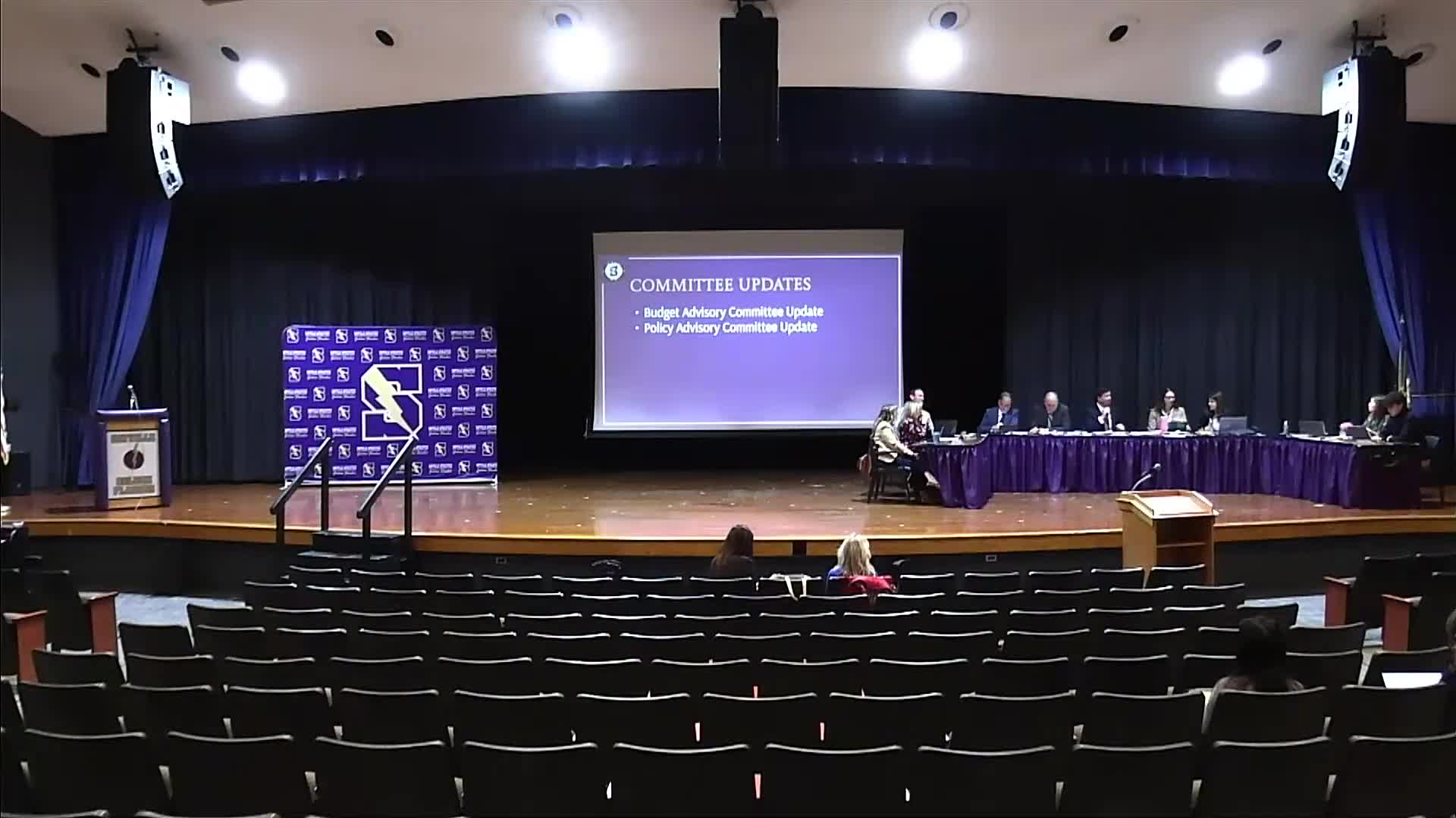 Board discusses budget and policy advisory committees and possible rental revenue opportunities