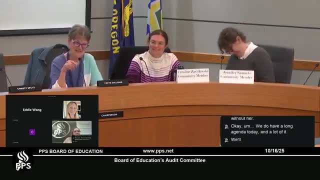 Audit committee reviews membership, student participation and upcoming auditor selection roles