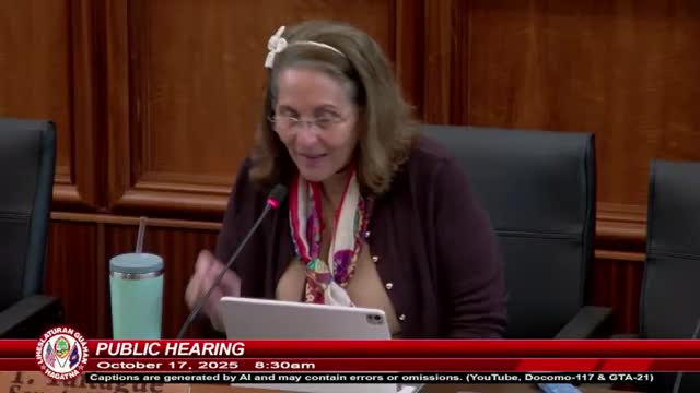 Guam committee hears bill to create Tariff Advantage Development Act to attract manufacturing and exports
