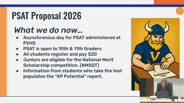 Perkiomen Valley officials back offering PSAT to 10th graders, propose district-paid, opt-out model