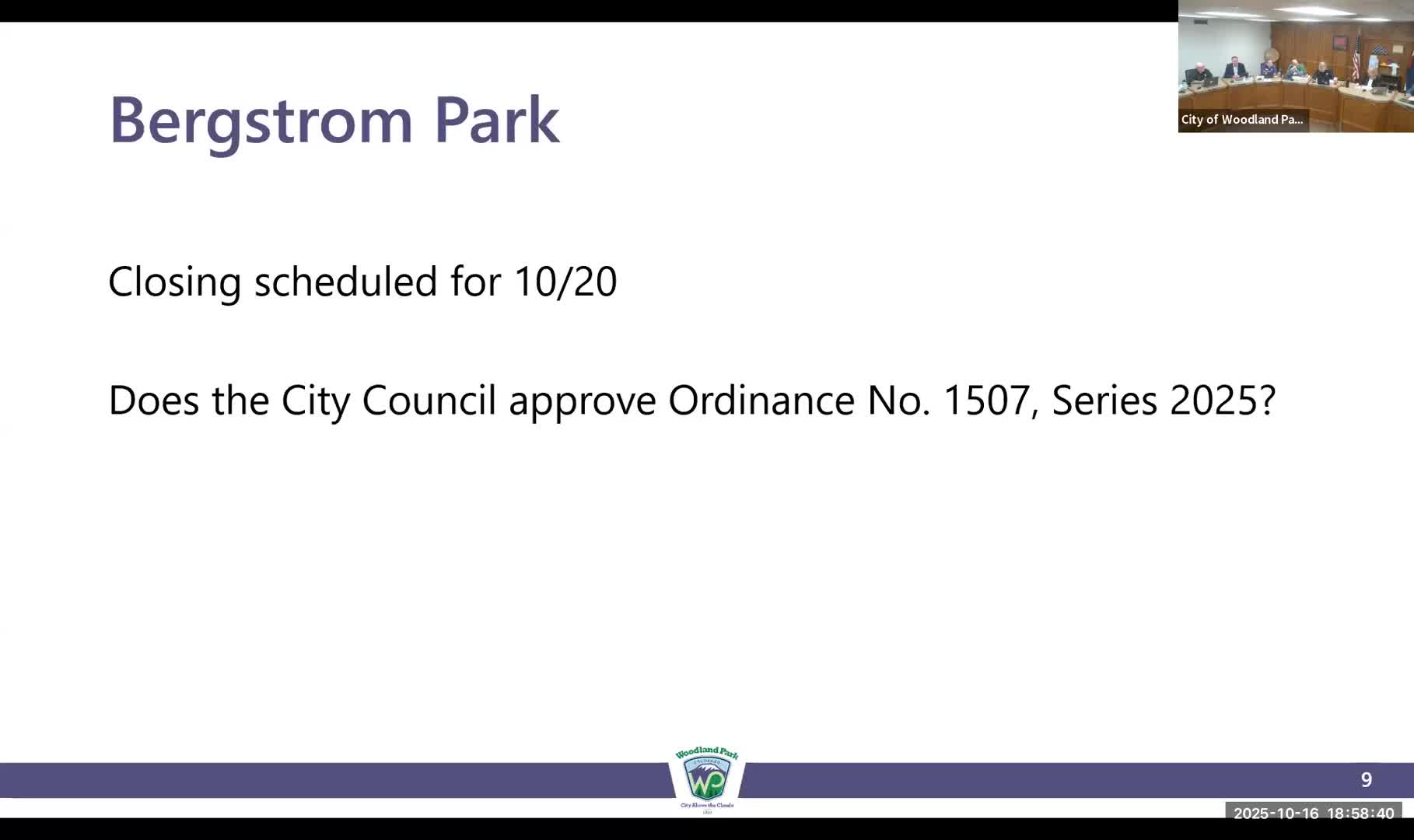 Council sets public hearing to consider vacating section of South Fairview Street