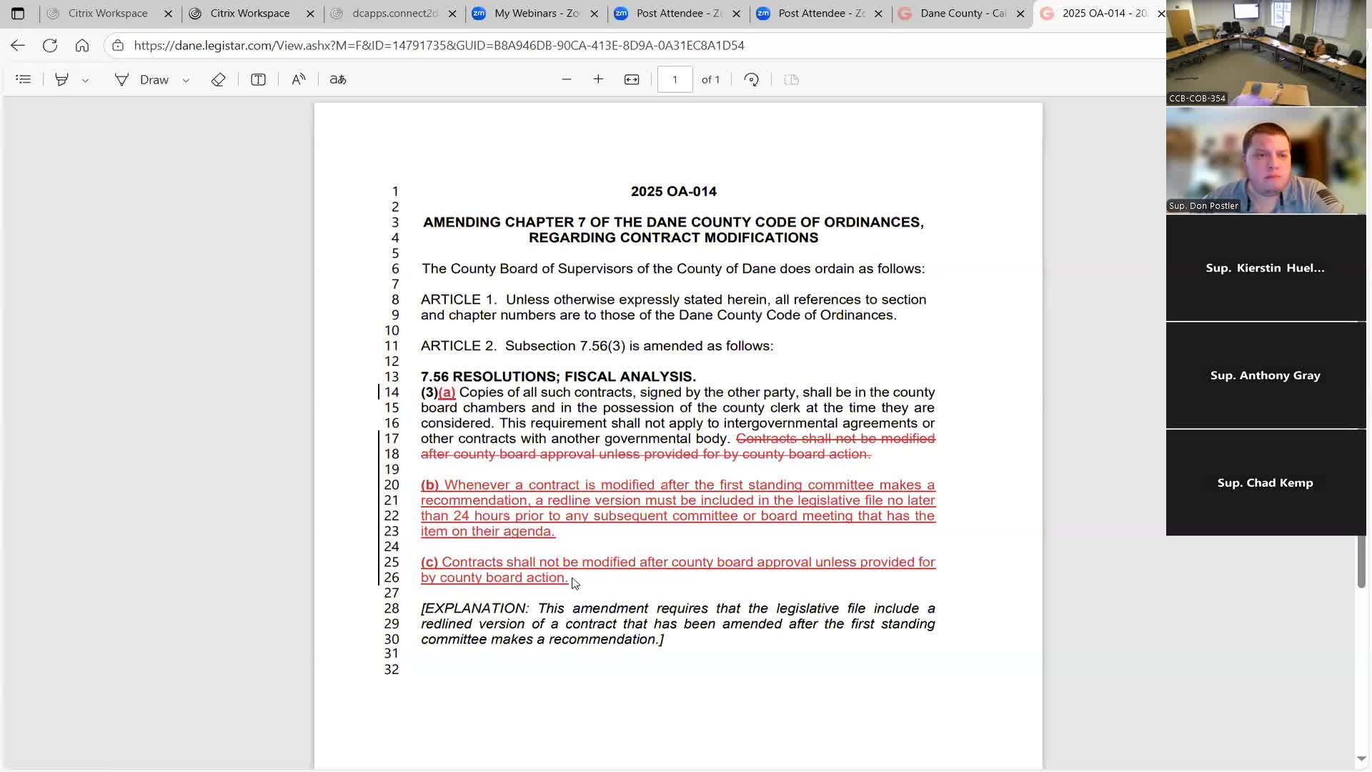 Executive Committee keeps 24‑hour posting rule for contract modifications after debate over 72‑hour requirement