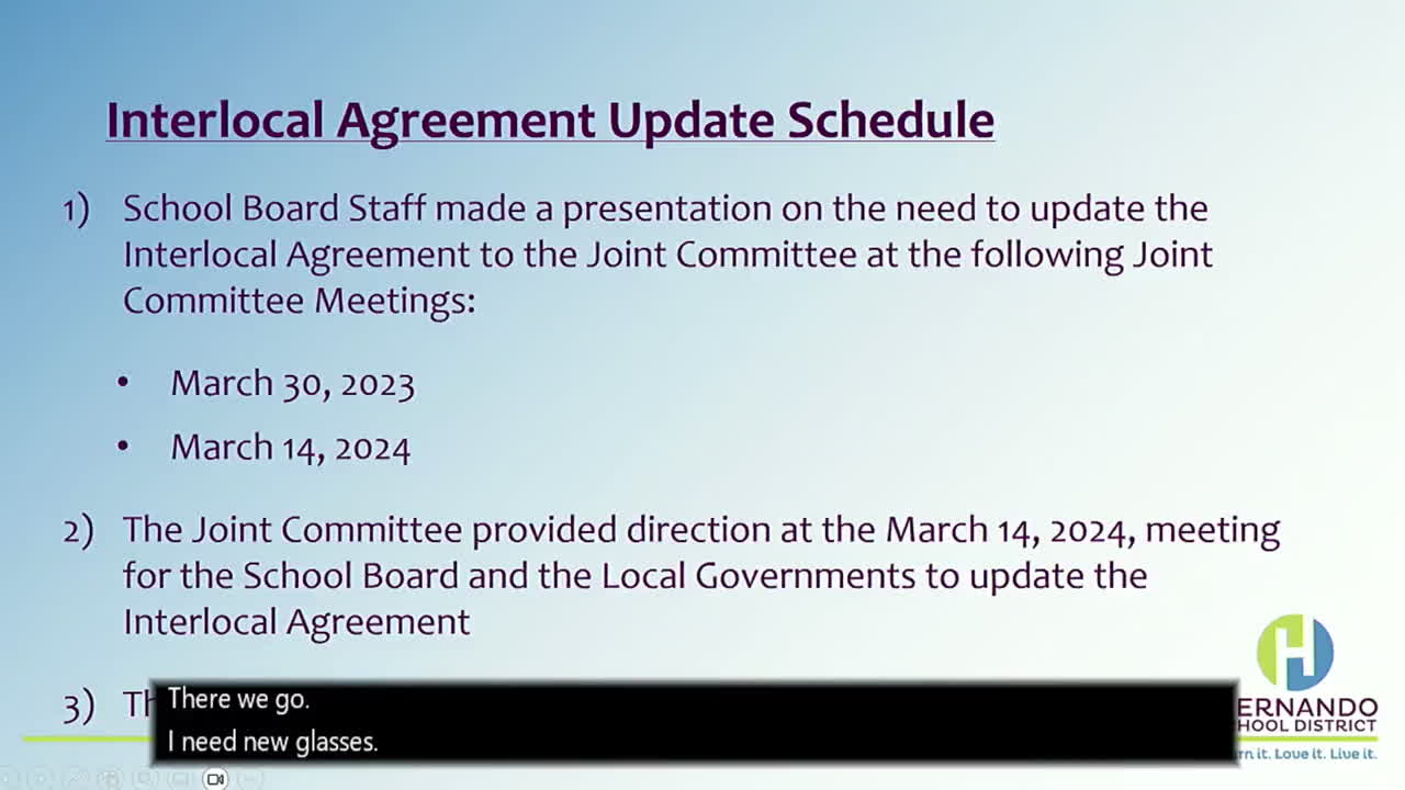 Officials work toward updated interlocal agreement on school planning, concurrency and impact fees