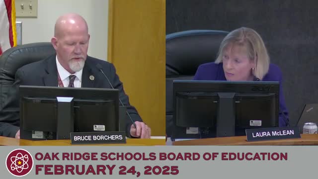 Oak Ridge boardroom named for longtime educator; district audit clean, multiple facility and equipment purchases approved