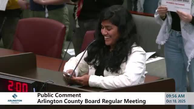 Residents Call on Arlington To Divest From Firms Linked to Israeli Military; Board Says Foreign Policy Falls Outside Local Authority