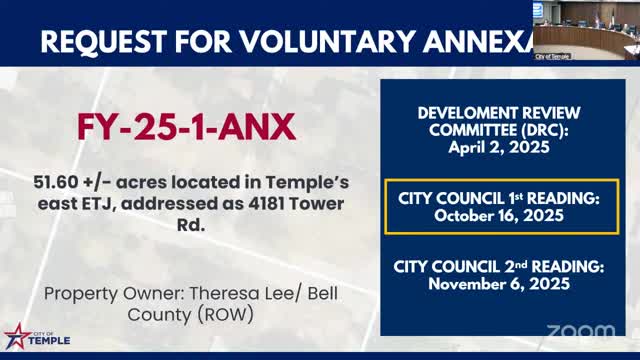 Council approves voluntary annexation of 51.6 acres known as Lehi tract near Tower Road