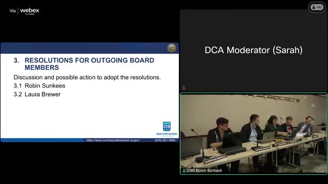 Votes at a glance: actions taken by the Court Reporters Board on Oct. 14, 2025