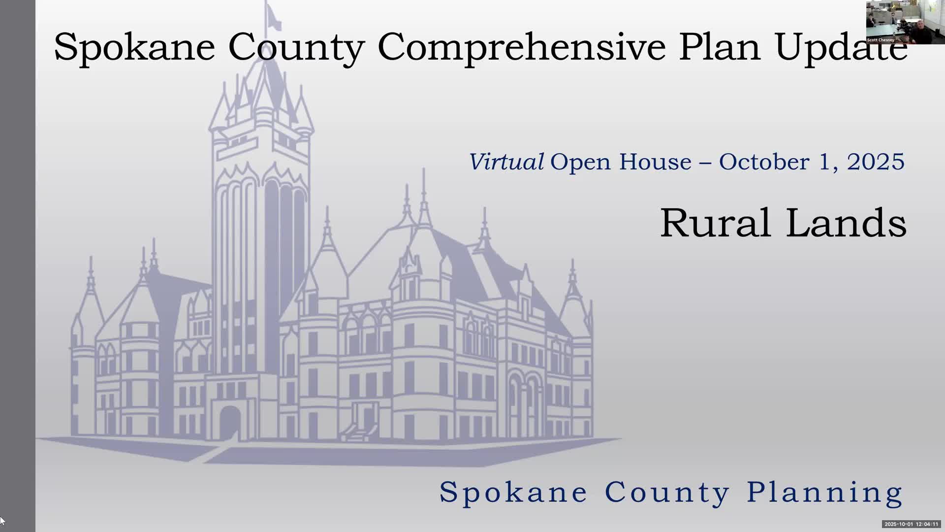 Spokane County planners outline rural‑lands housing shortfall, environmental constraints and next steps