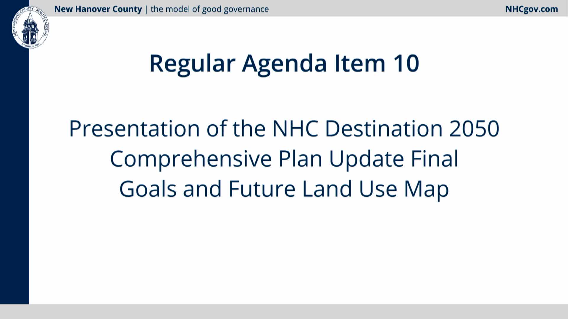 Board gives directional approval to Destination 2050 goals and future land-use map; staff to release draft for public review