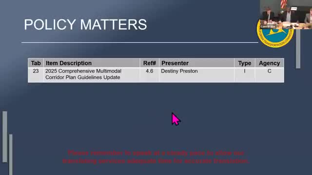 CTC approves findings that Caltrans is making progress toward SB 1 performance targets