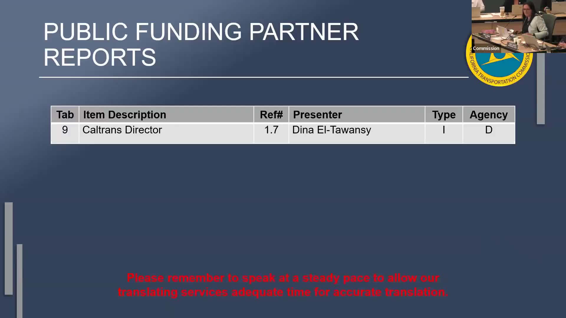 Caltrans director, AI office and transit policy highlighted at CTC meeting
