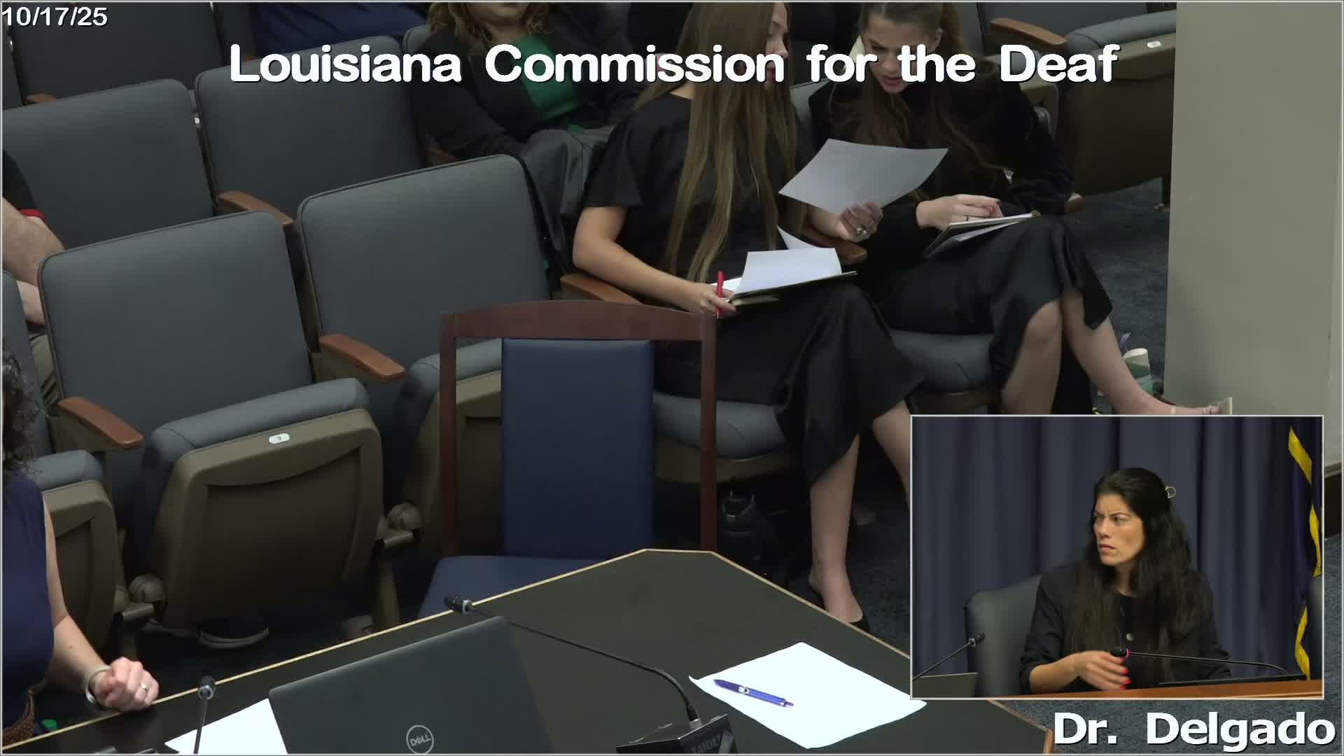 Commission discusses executive director job qualifications, leaves ASL proficiency details to hiring committee