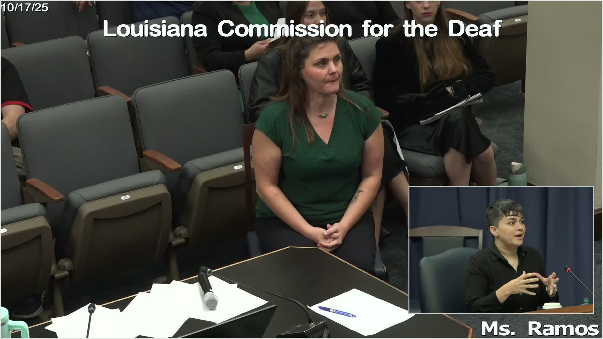 Commissioners report on mental-health work group, DeafBlind plans, leadership cohort and interpreter mentoring efforts