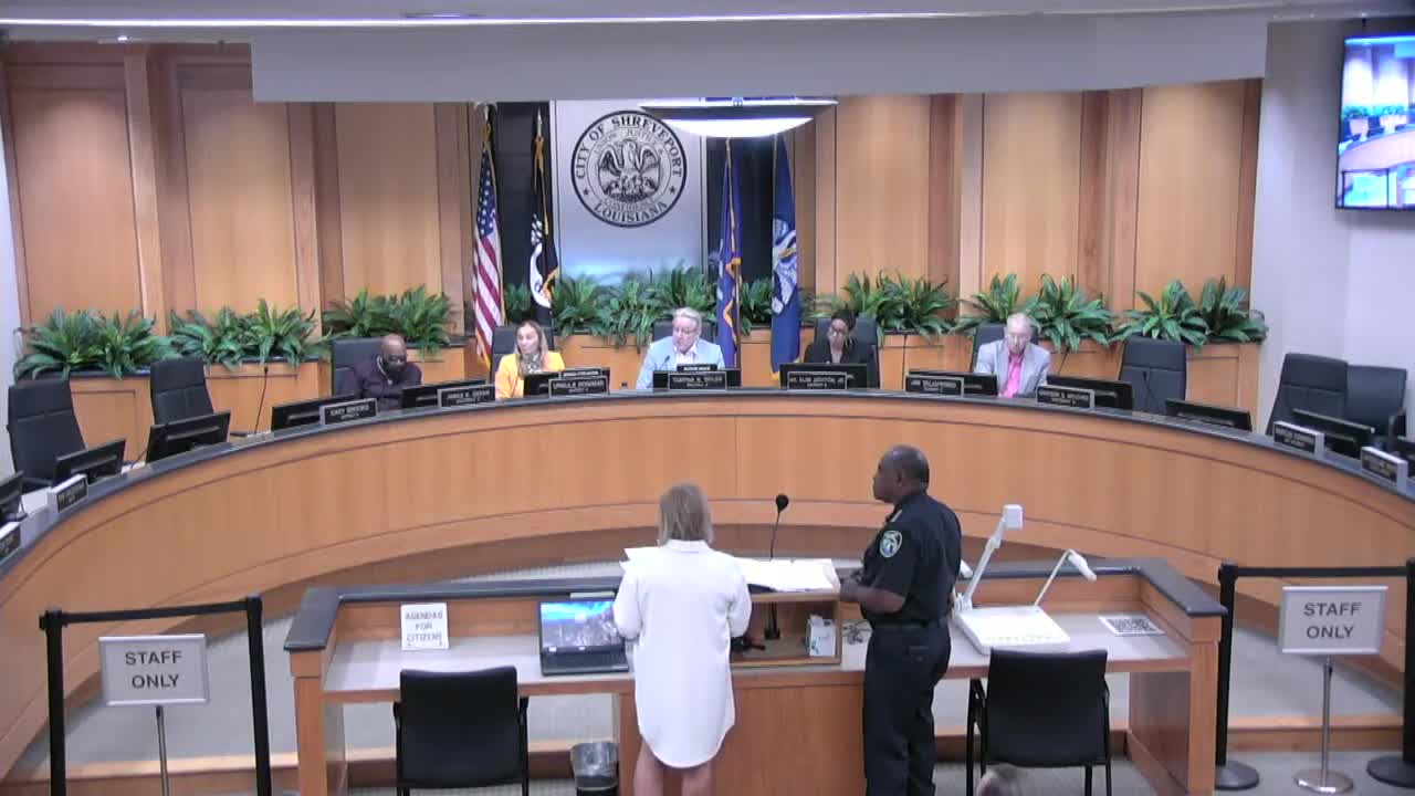 Shreveport staff say 2021 bond interest and reallocated funds cover police substation costs; headquarters bid schedule may push start to next year