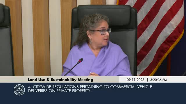 Commission adopts temporary parking-lot rule and reviews curb color-coding, delivery training to curb double parking