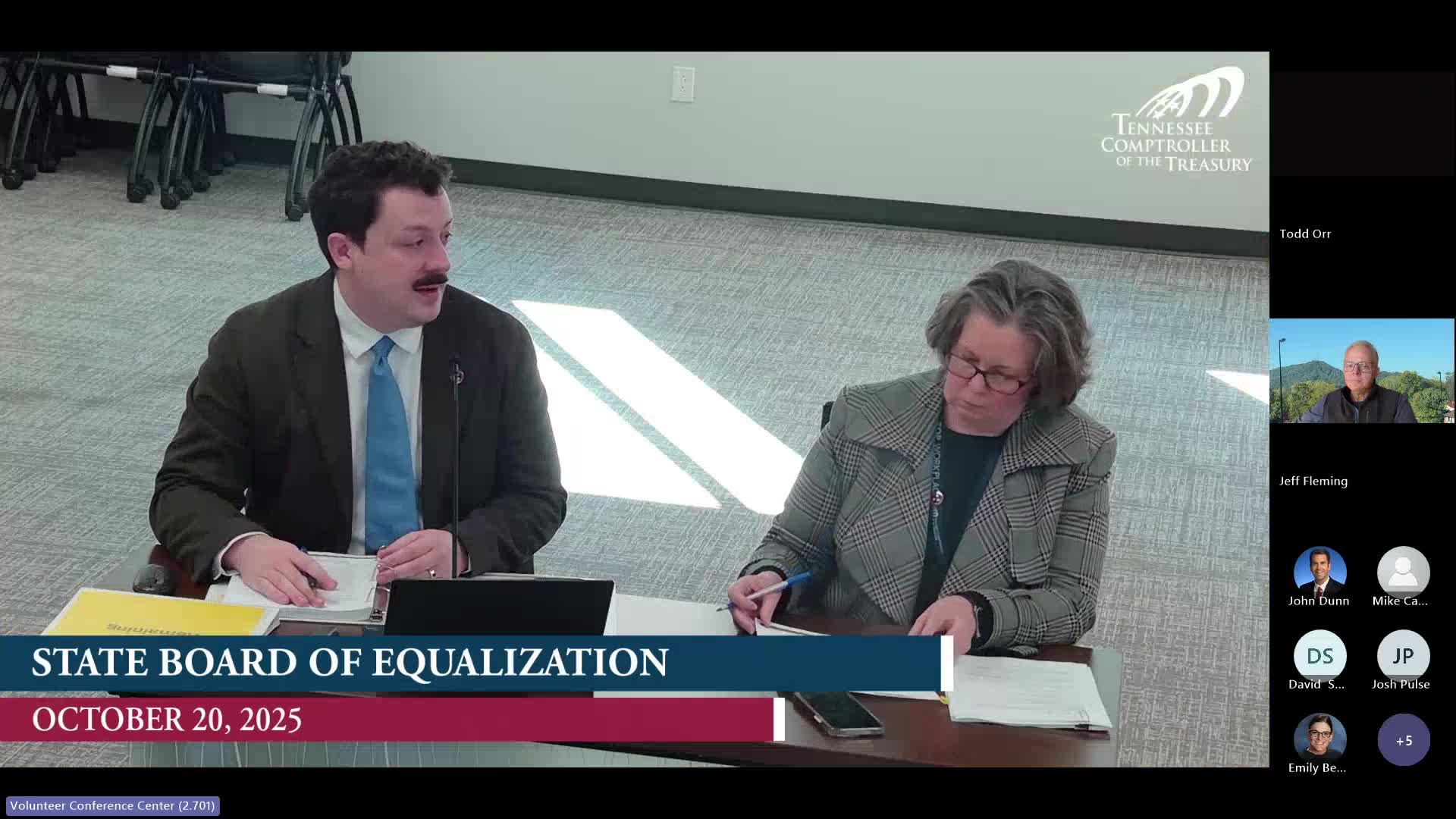 Board of Equalization approves 20 counties' reappraisal plans; Shelby County approval made contingent on signed MOU