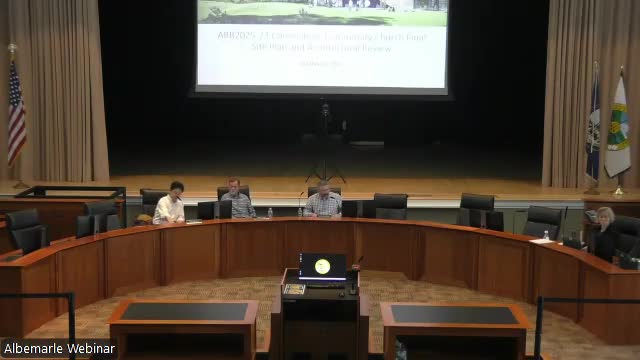 Albemarle ARB approves Cornerstone Community Church site plan after color and material clarifications