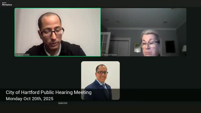 Hartford City hearing on ordinance to preserve post‑construction street and sidewalk safety draws no public comment