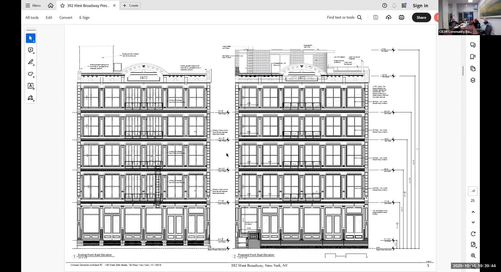 Owner seeks legalization at 380 West Broadway for new storefront cladding, signage and 'turf' on stoop; committee objects to illuminated frames and turf