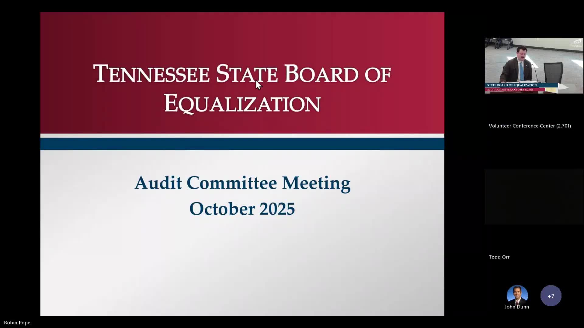 State audit committee hears annual update on property-appeals backlog, scheduling changes