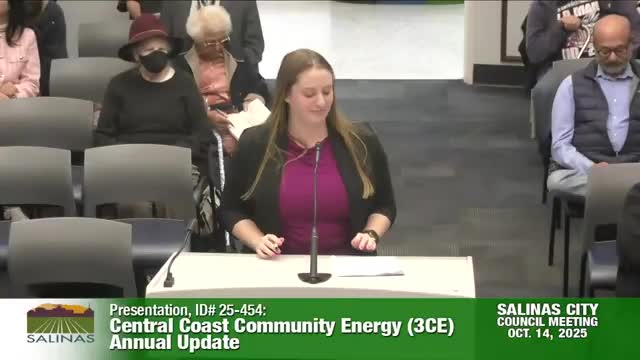 Central Coast Community Energy briefs Salinas council on battery storage, customer rebates and local funding