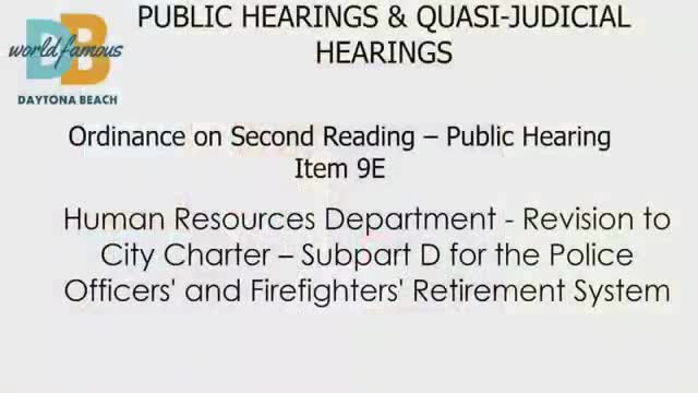 Commission amends police and firefighter retirement contributions at second reading
