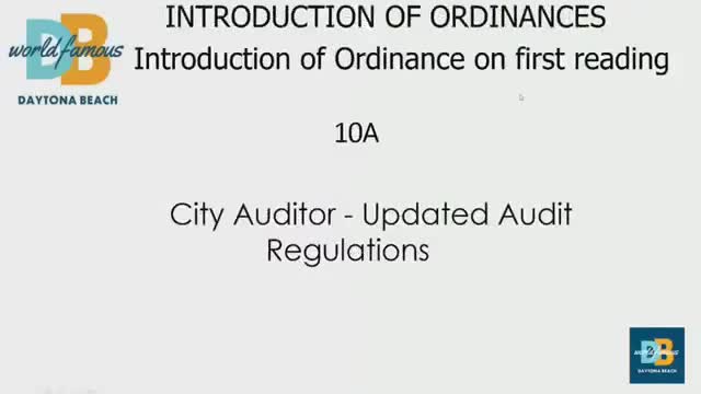 Commission introduces ordinance to create city audit department; public hearing set for Nov. 5