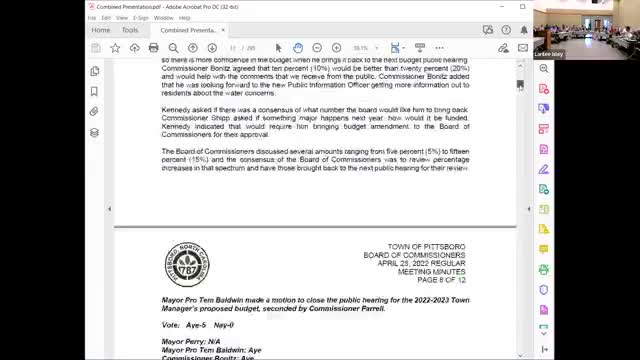 Pittsboro approves legal contracts to pursue 1,4‑dioxane and PFAS claims