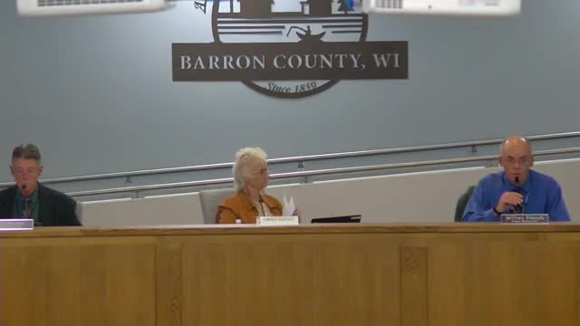 Barron County presents 2026 published budget draft; staff flags fund‑balance and Motorola payment timing