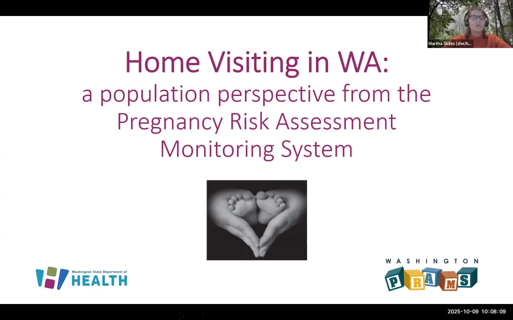 PRAMS survey: about one‑in‑five birthing people report home‑visiting or doula support; 16% report home visiting services