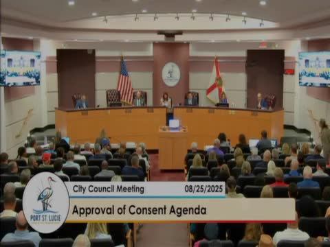 Votes at a glance: Port St. Lucie council actions, Aug. 25, 2025