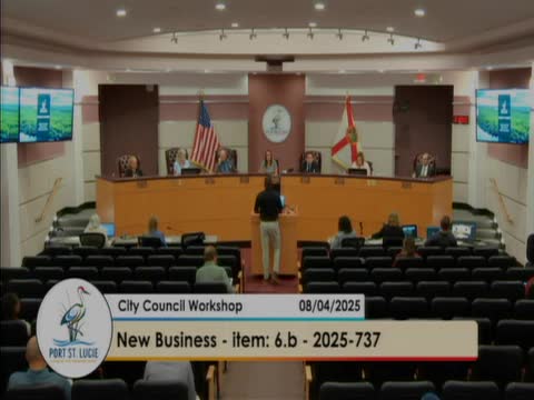 Council reviews proposed revisions to Port St. Lucie engineering standards for land development