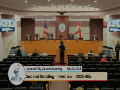 Port St. Lucie adopts $869.8 million 2025–26 budget, lowers millage for 10th straight year