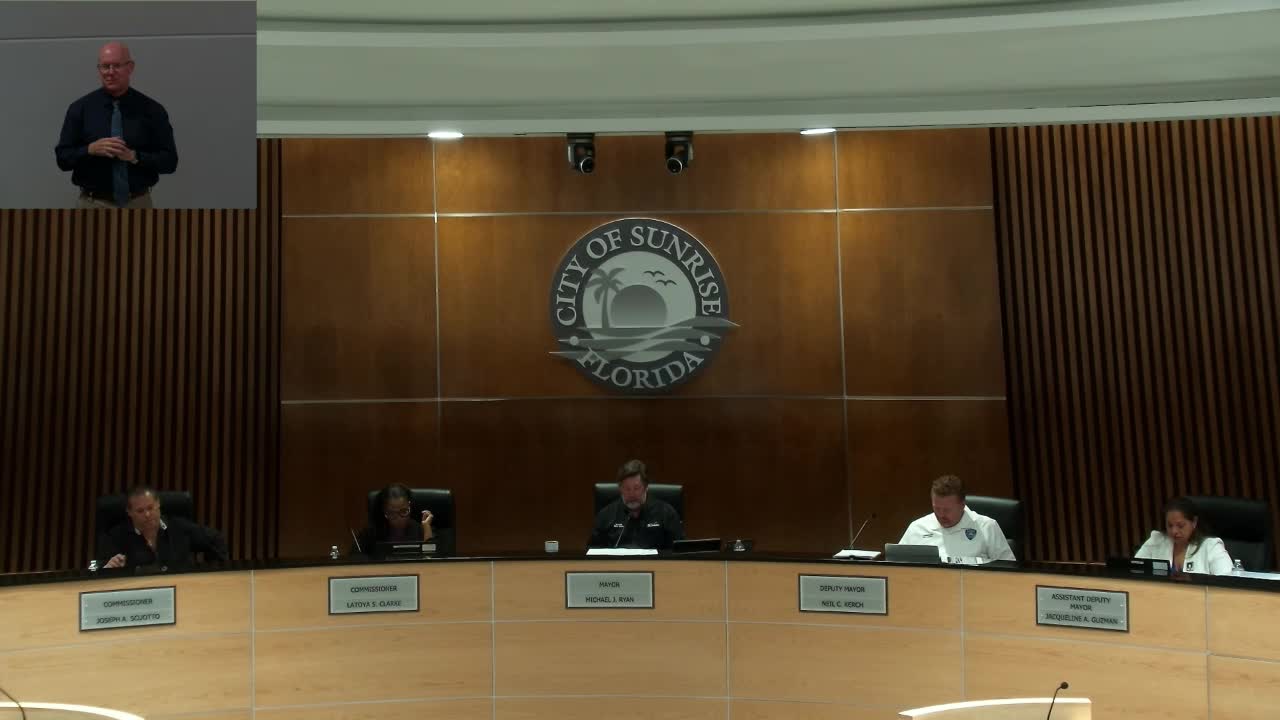 Sunrise awards contract for citywide license‑plate readers; police say cameras will aid investigations, city outlines data protections