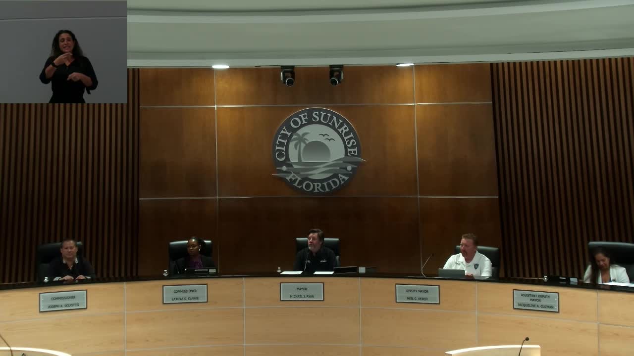 Sunrise resident raises privacy, noise and property‑damage concerns over Broward Health construction; city staff to investigate