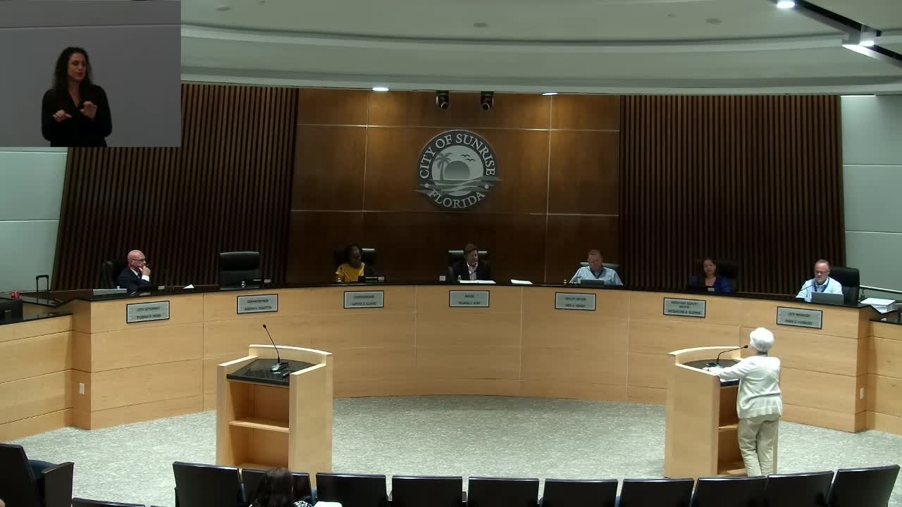 Local student asks Sunrise Commission to back Broward Green Schools campaign; commissioners express support