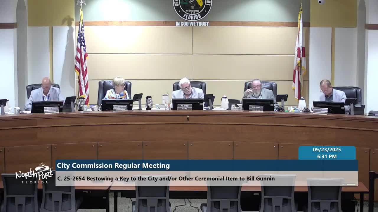 Commission agrees to present key to the city to longtime Chamber executive Bill Gunnan