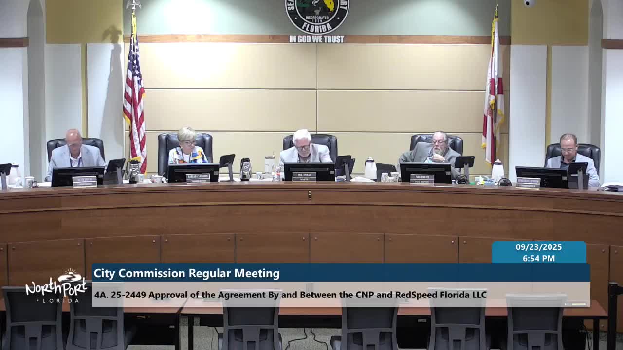 North Port approves Red Speed school‑zone camera program after heated debate