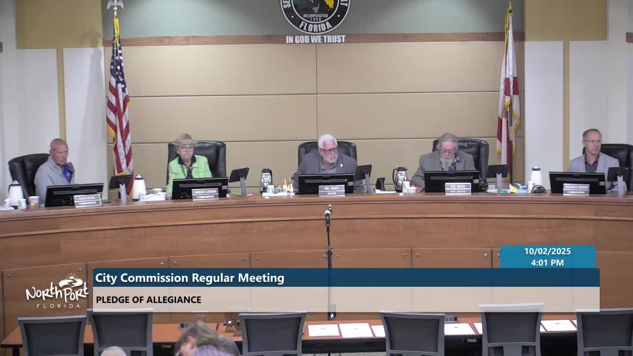 North Port commission approves agenda, issues a string of October proclamations and honors