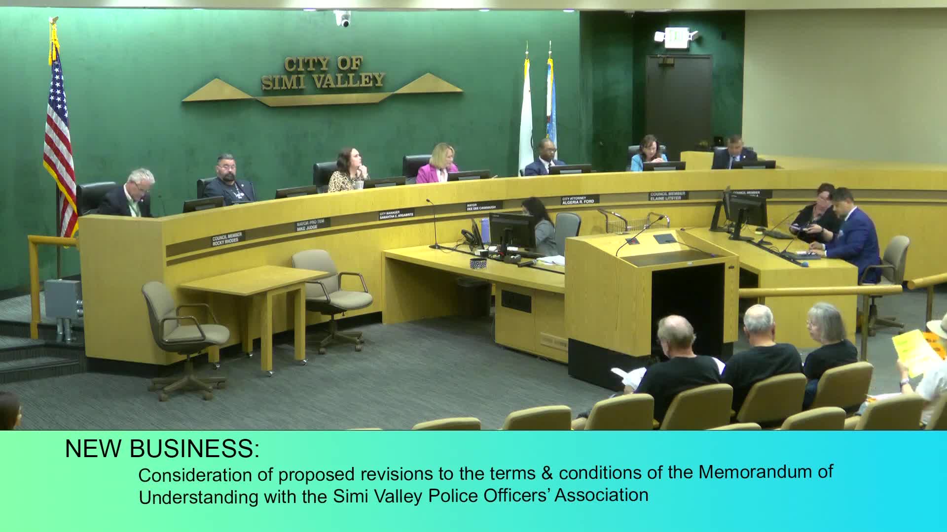 Council to take public input and revisit proposed police MOUs; fiscal impacts cited