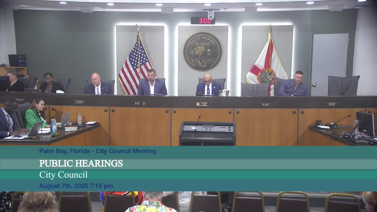 Palm Bay council adopts ordinance restricting former senior employees’ post-employment conduct