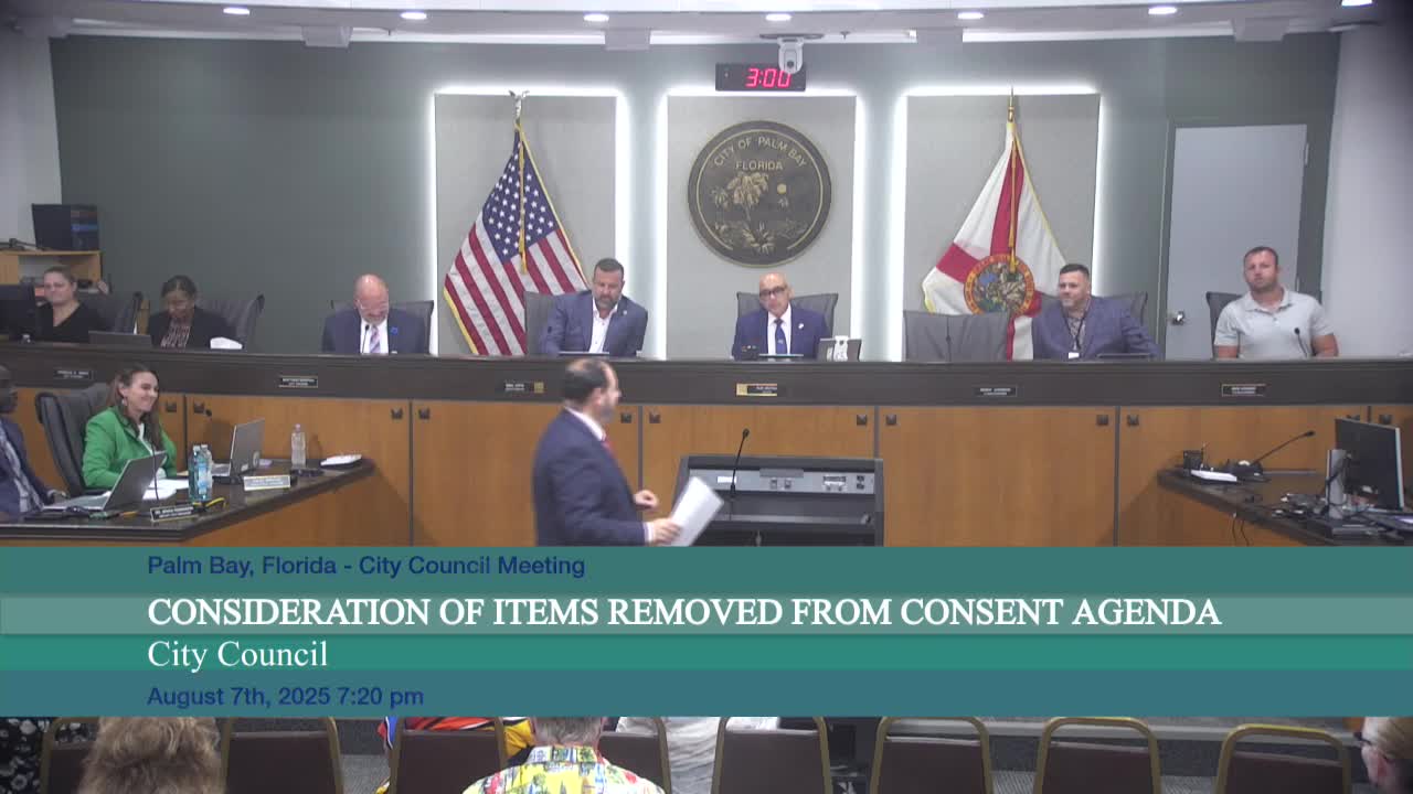 Palm Bay raises SHIP award caps and shortens forgivable‑loan term in LHAP update