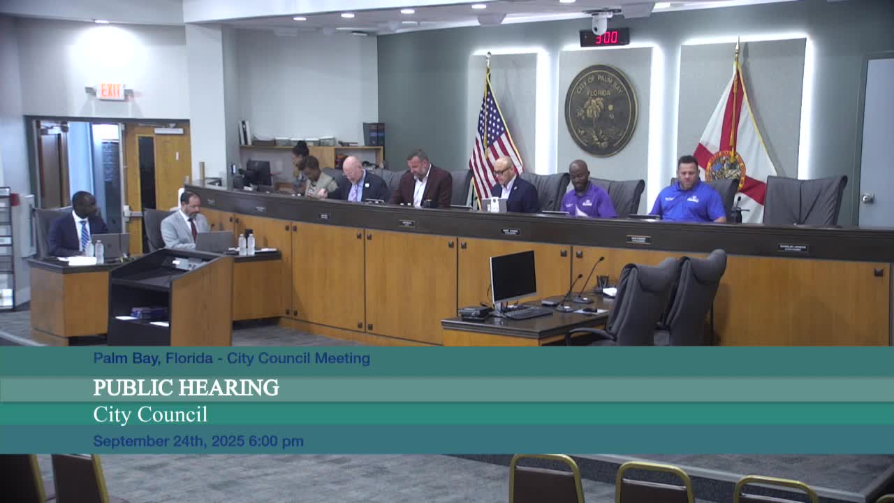 Palm Bay council adopts 2025-26 budget, approves millage above rollback to fund public-safety vehicles