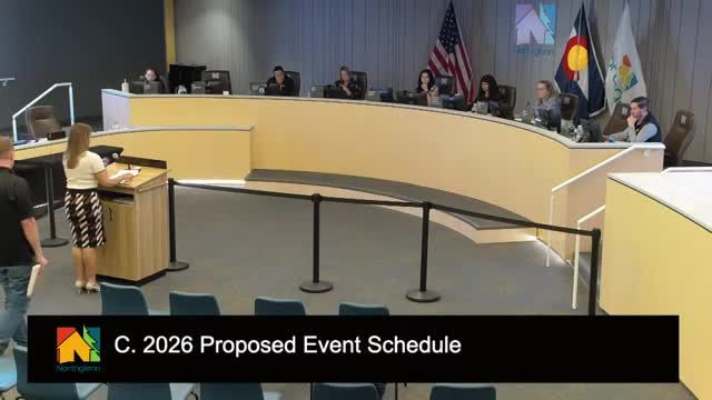 City recommends keeping 2026 events calendar largely unchanged; staff flags Food Truck Carnival location uncertainty