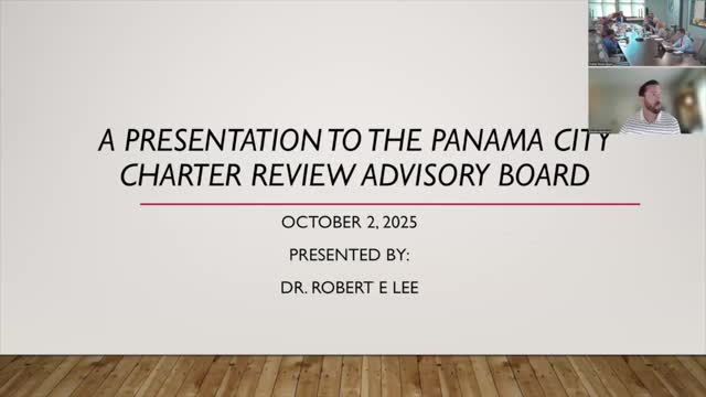Charter review board debates moving Panama City elections to November and runoff implications