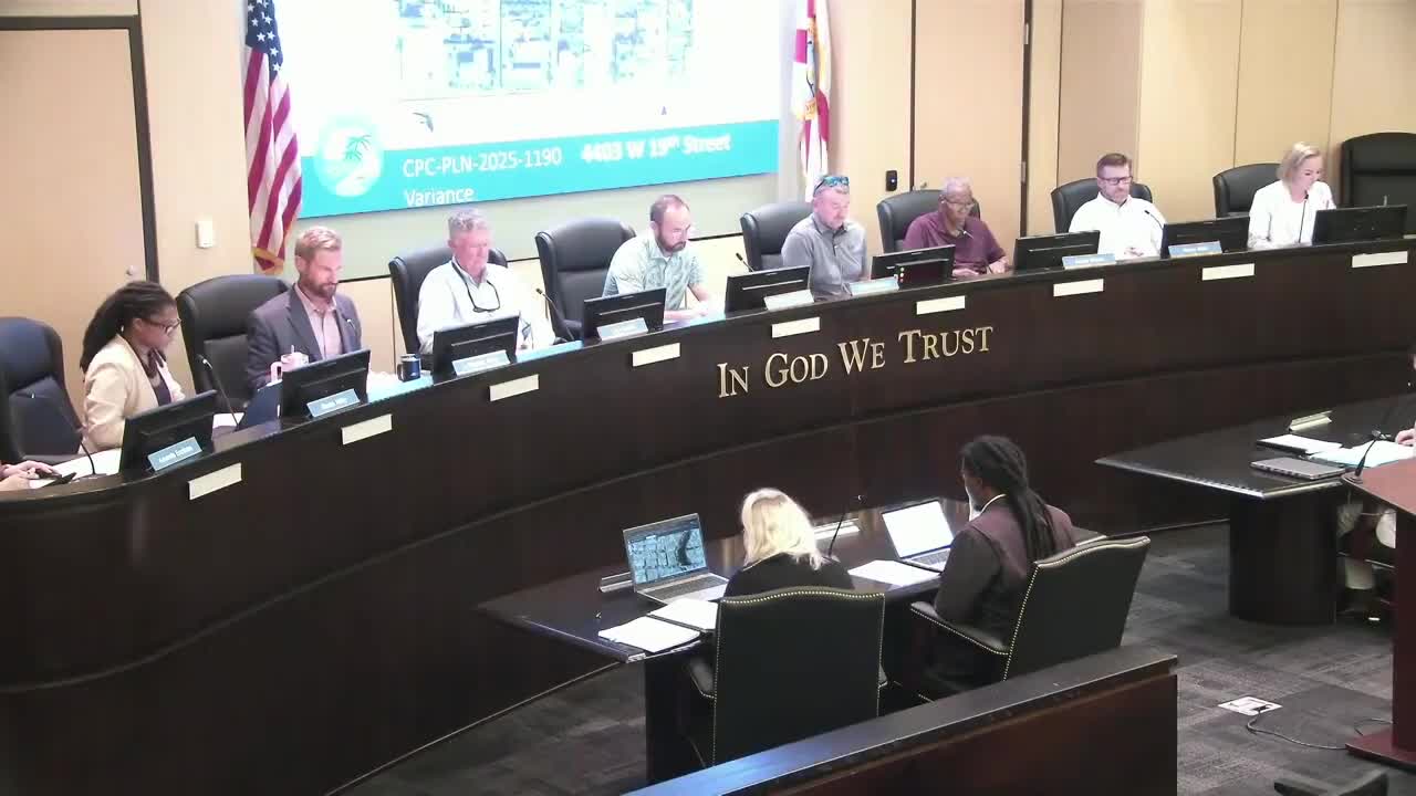 Panama City planning board approves text and land-use changes, tables warehouse project; variance denied