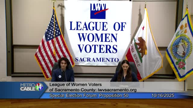 League of Women Voters forum explains Proposition 50, how to vote in special election