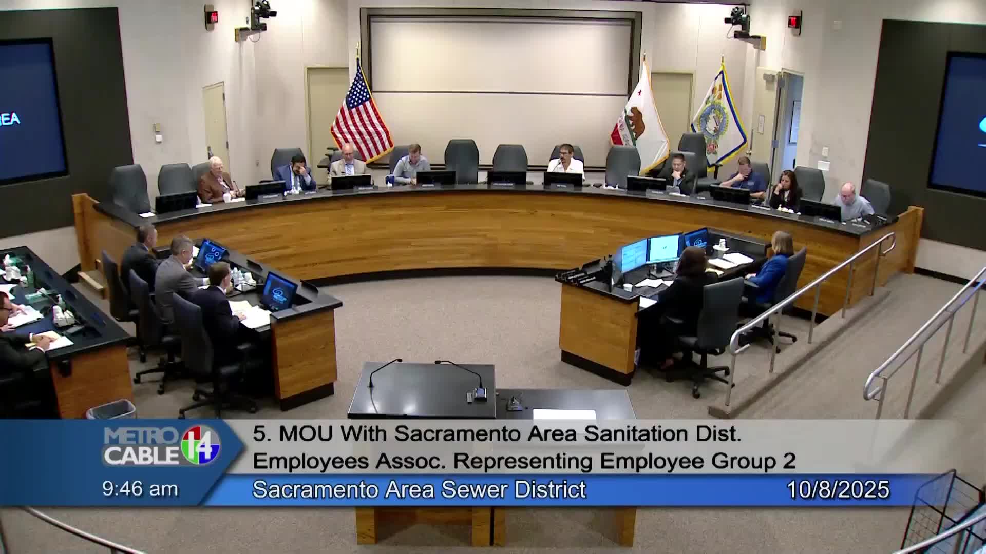 SAC Sewer board unanimously approves two employee MOUs covering administrative staff and supervisors